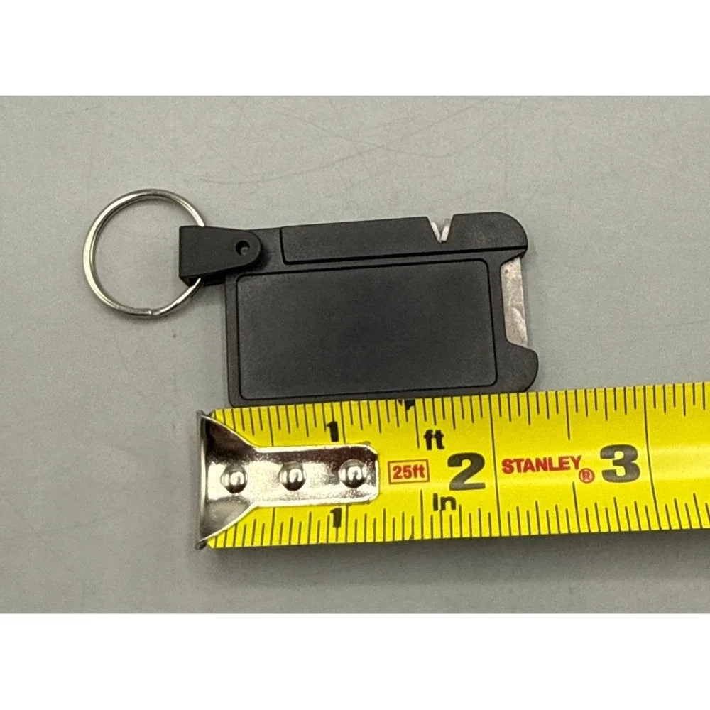 Victorinox Swiss Army Dual Knife Sharpener Keychain Black Card Tool 4.3323
